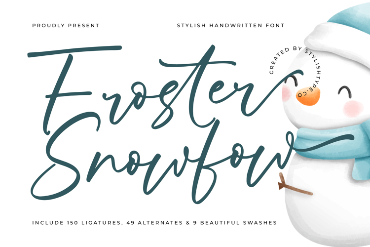 Froster Snowfow Stylish Handwritten Font