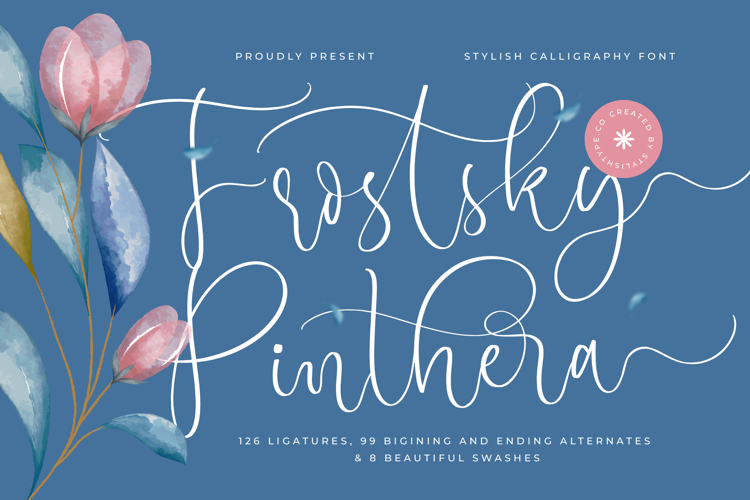 Frostsky Pinthera - Stylish Calligraphy Font