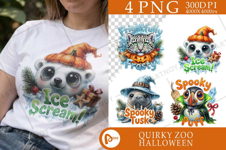 Big-Eyed Arctic Halloween Sublimation