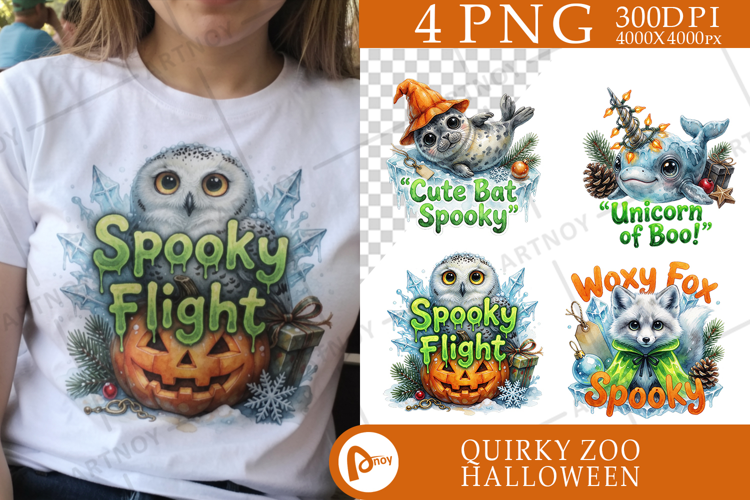 Big-Eyed Arctic Halloween Sublimation
