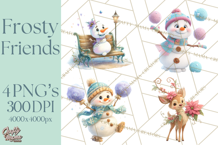 Winter Animals Clipart Image 3