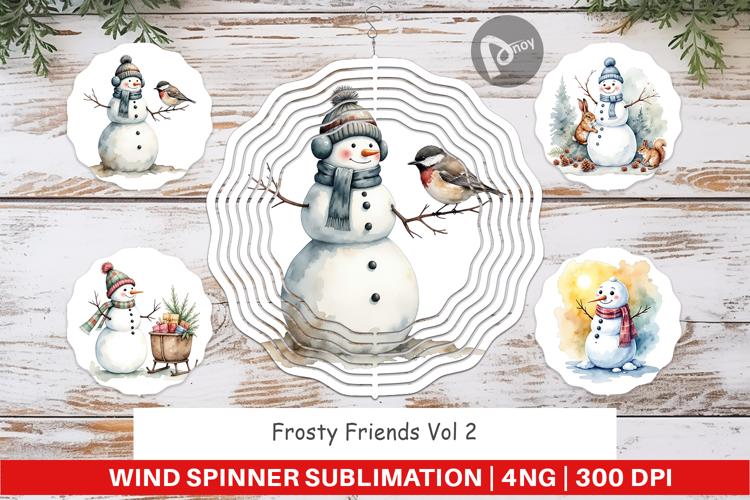 Wind Spinner Frosty Friends