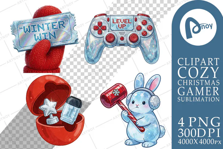 Frosty RGB Arcade Holiday Animals Sublimation