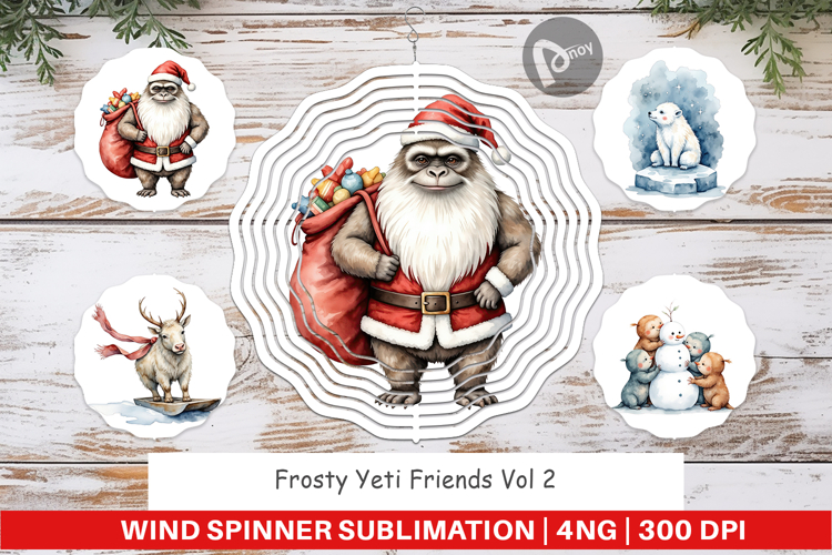 Wind Spinner Frosty Yeti Friends