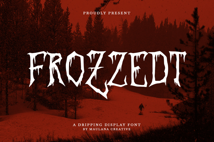 Frozzedt Dripping Display Font