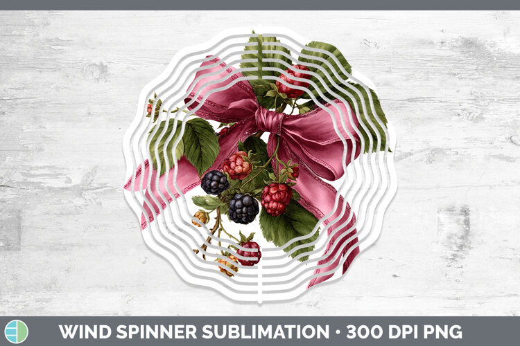 GorgeousFruit Bows Wind Spinner design.
