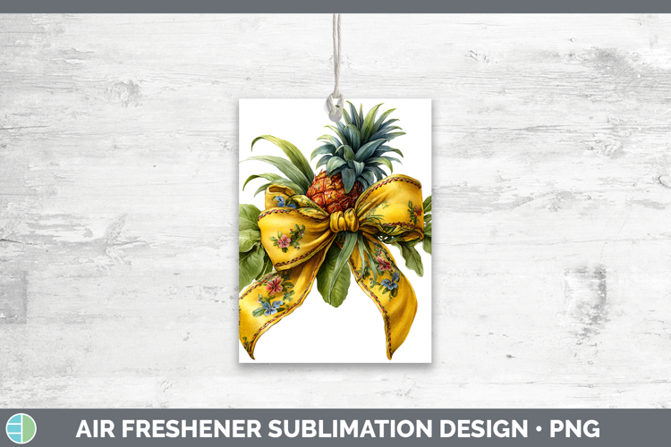 Fruit Bows Pineapple Air Freshener Sublimation Car Freshener