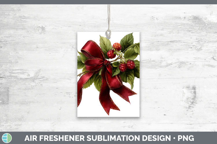 Fruit Bows Raspberries Air Freshener Sublimation Car Freshen