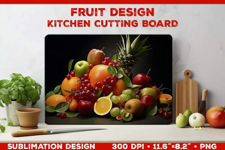 Kitchen Cutting Board: Fruity Culinary Elegance