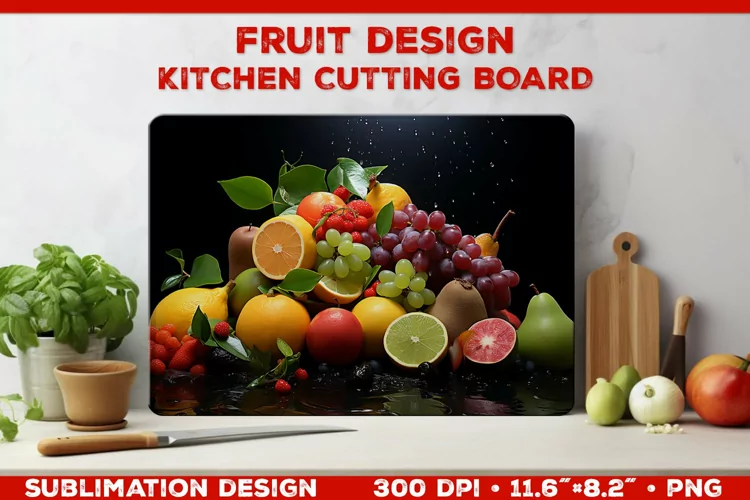 Kitchen Cutting Board: Fruity Culinary Elegance