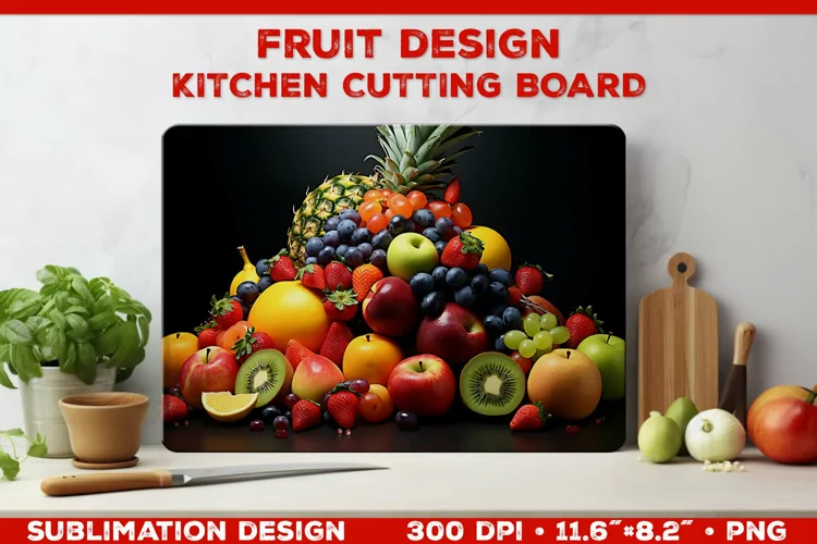 Kitchen Cutting Board: Fruity Culinary Elegance