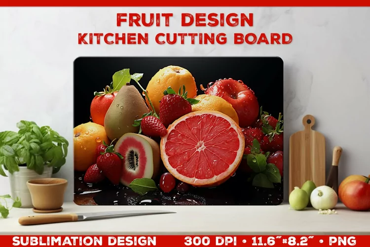 Kitchen Cutting Board: Fruity Culinary Elegance