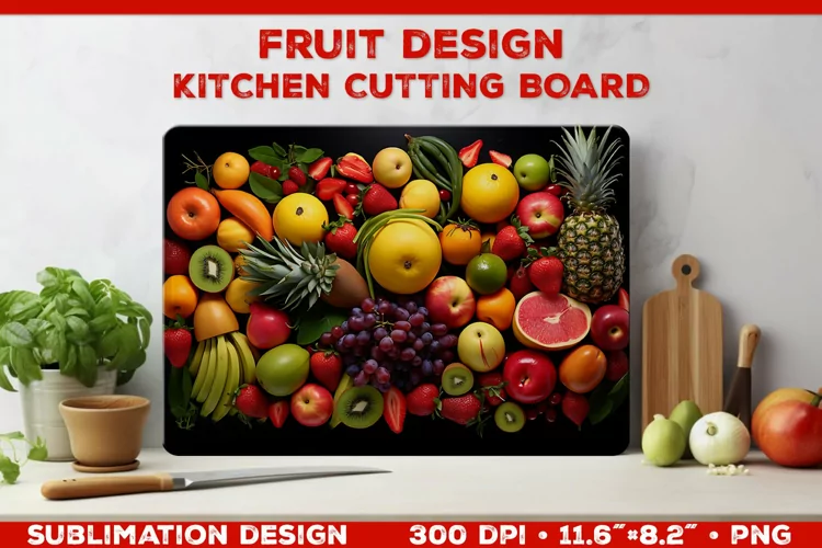 Kitchen Cutting Board: Fruity Culinary Elegance