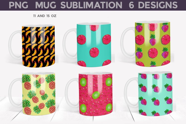 Fruit Mug Bundle | Summer Mug Sublimation