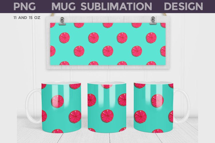 Orange Mug Wrap | Summer Mug Sublimation