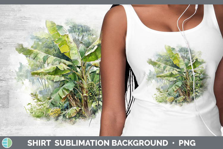 Banana Fruit Sketch Shirt Sublimation Design