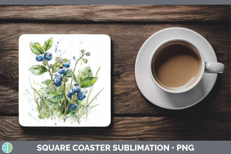 GorgeousFruit Sketch Square Coaster design.