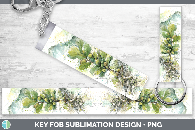 Fig Fruit Sketch Key Fob Sublimation Design