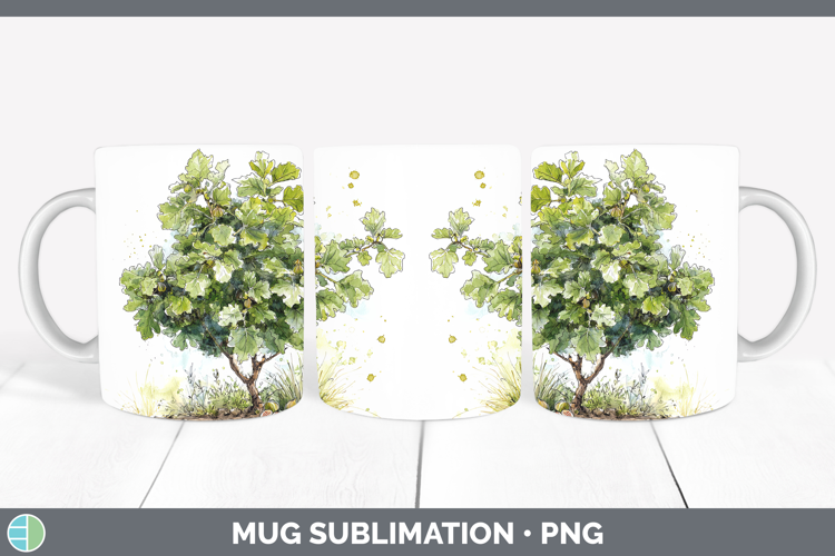 Fig Fruit Sketch Mug Wrap Sublimation Design