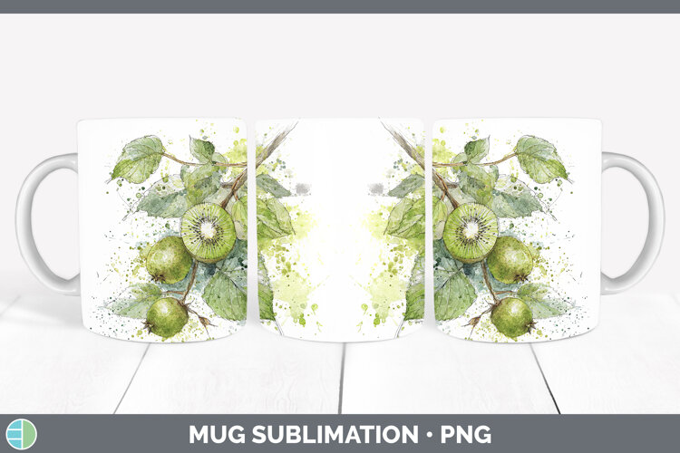 GorgeousFruit Sketch Mug Wrap design.