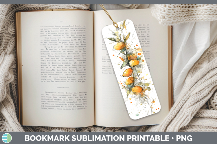 Mango Fruit Sketch Bookmark Sublimation Design
