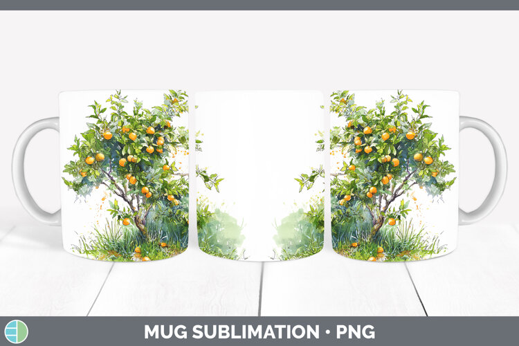 GorgeousFruit Sketch Mug Wrap design.