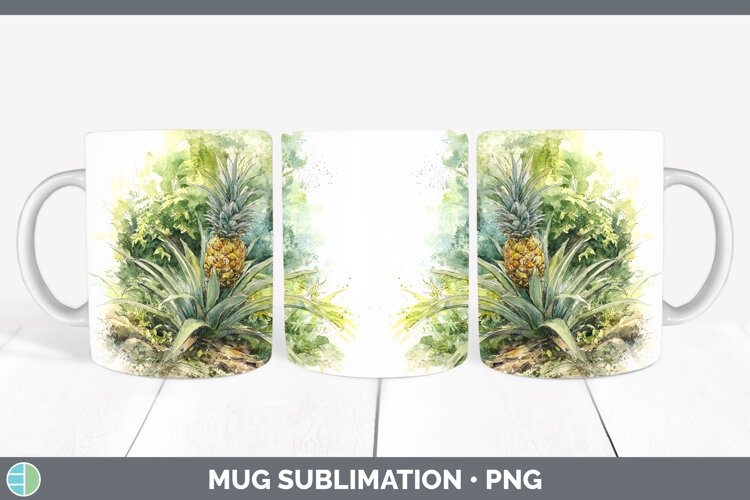 GorgeousFruit Sketch Mug Wrap design.