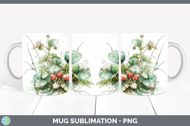 GorgeousFruit Sketch Mug Wrap design.