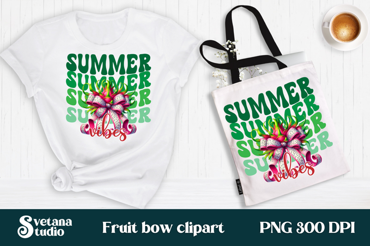 Summer fruit bow clipart PNG | Summer sublimation