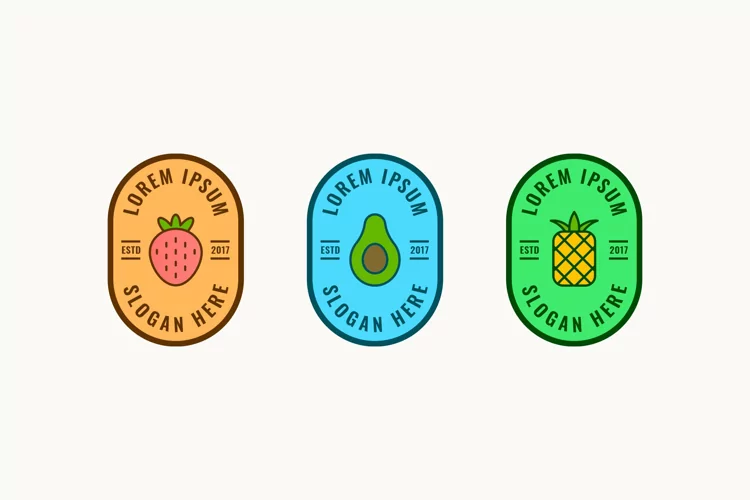 Fruits Vintage Logo Labels