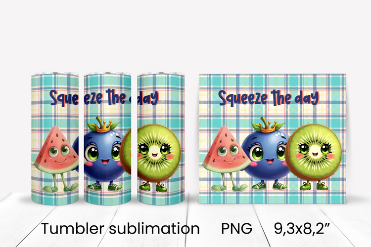 Groovy fruit tumbler | Fruit tumbler | Summer tumbler wrap