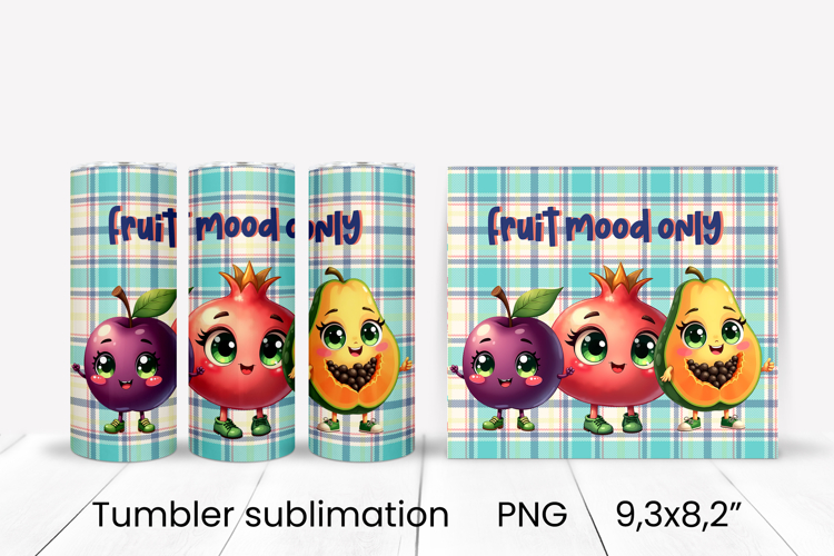 Groovy fruit tumbler | Fruit tumbler | Summer tumbler wrap