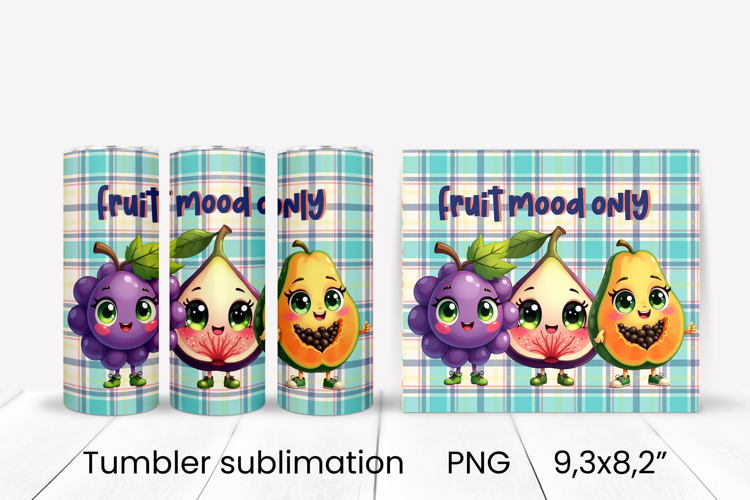 Groovy fruit tumbler | Fruit tumbler | Summer tumbler wrap