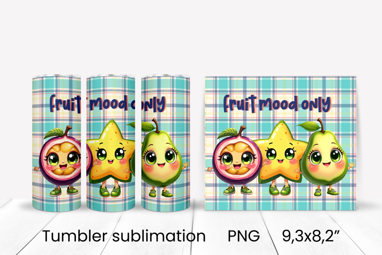 Groovy fruit tumbler | Fruit tumbler | Summer tumbler wrap