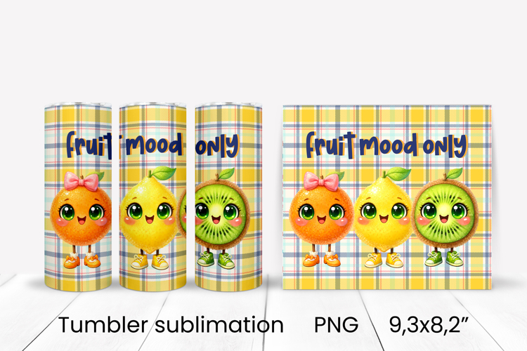 Groovy fruit tumbler | Fruit tumbler | Summer tumbler wrap