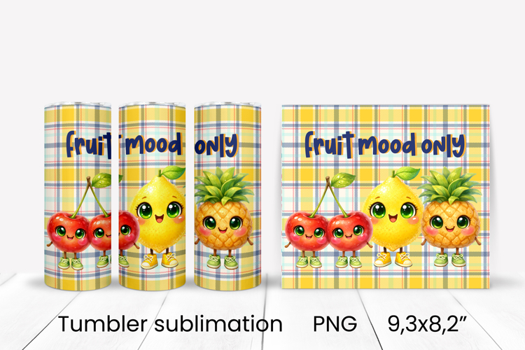 Groovy fruit tumbler | Fruit tumbler | Summer tumbler wrap