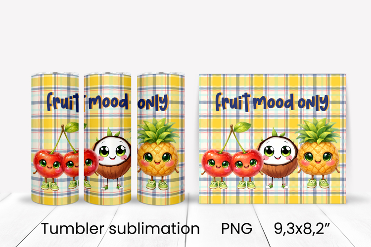 Groovy fruit tumbler | Fruit tumbler | Summer tumbler wrap