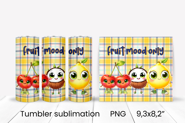 Groovy fruit tumbler | Fruit tumbler | Summer tumbler wrap