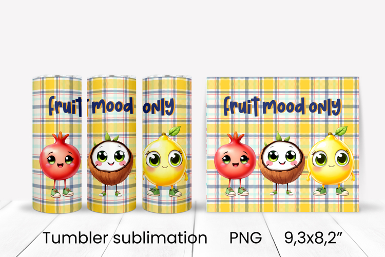 Groovy fruit tumbler | Fruit tumbler | Summer tumbler wrap