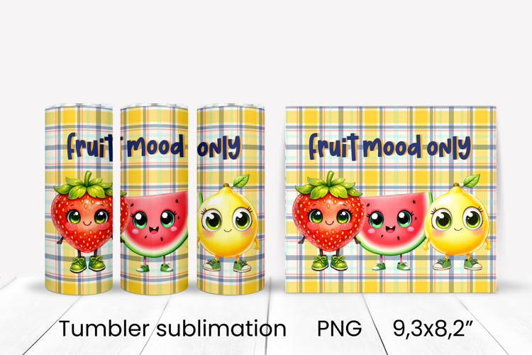 Groovy fruit tumbler | Fruit tumbler | Summer tumbler wrap