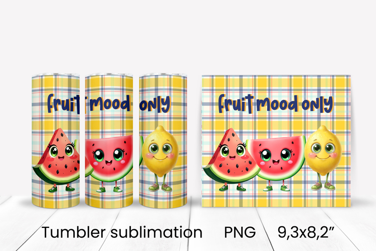 Groovy fruit tumbler | Fruit tumbler | Summer tumbler wrap