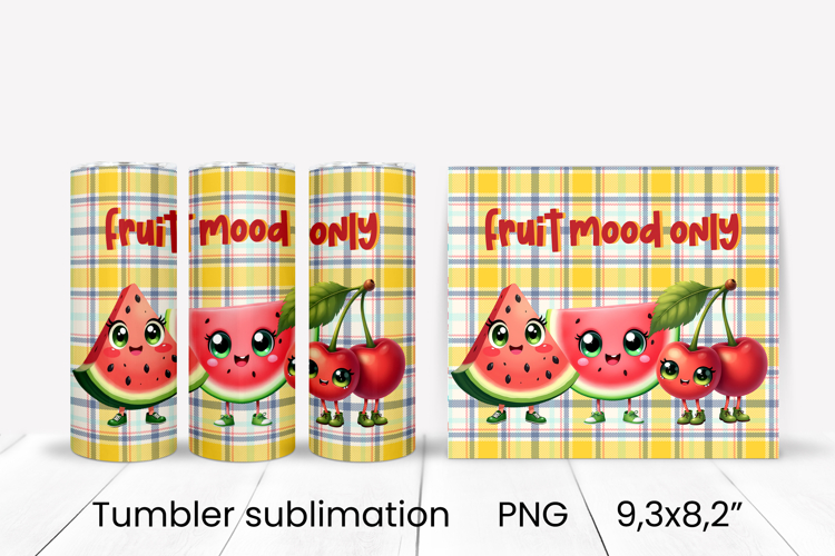 Groovy fruit tumbler | Fruit tumbler | Summer tumbler wrap