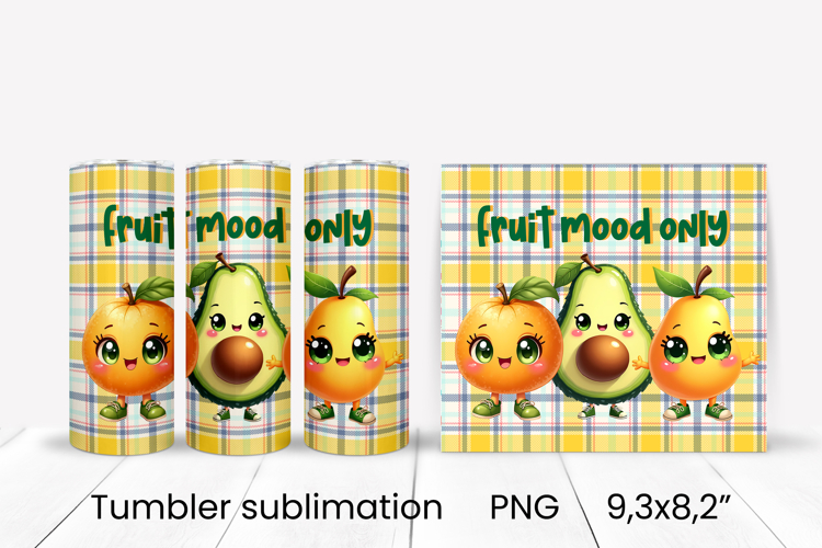 Groovy fruit tumbler | Fruit tumbler | Summer tumbler wrap