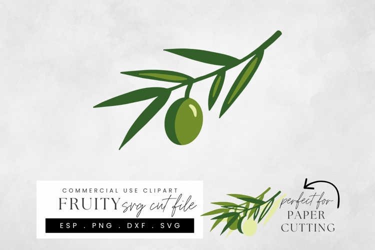 Olives SVG Cut File, Layered Fruit Papercraft Design
