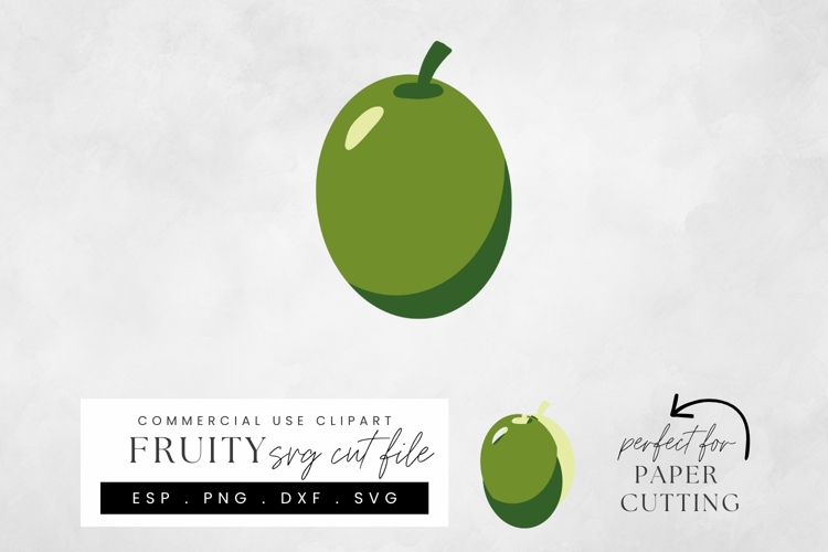Olives SVG Cut File, Layered Fruit Papercraft Design