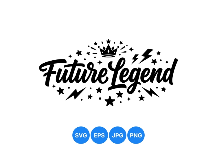 Hand Lettered Future Legend Motivational Typography Design