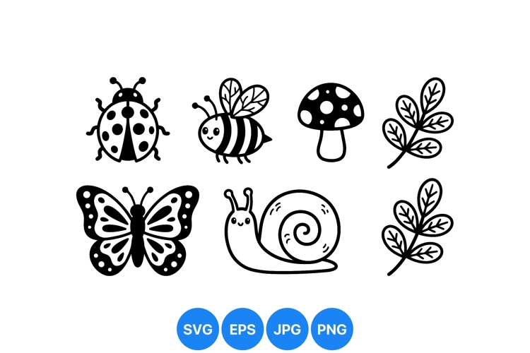 Hand Drawn Woodland Animal Clipart Illustrations