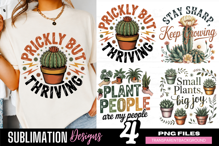 prickly but thriving, cactus lover png, succulent png