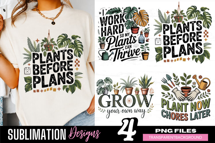 plants before plans, plant lover png, gardening png, work example image 1