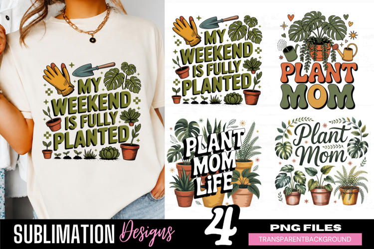 weekend plant mom, plant mom png, gardening png, plant mama